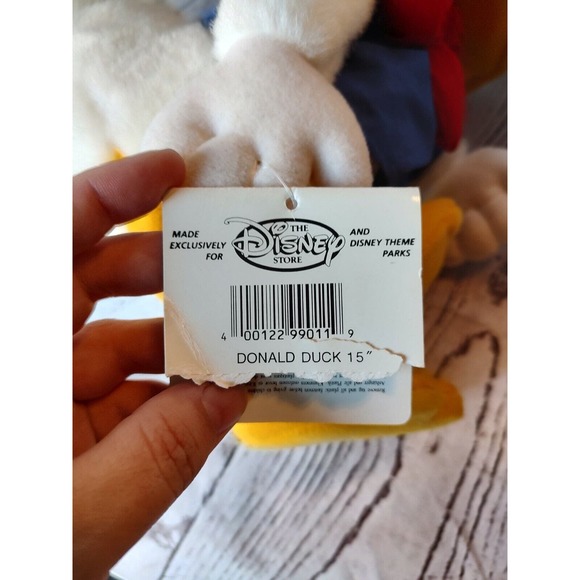 The Disney Store Vintage Donald Duck Plush Stuffed Animal Mattel Toys 1990’s - Picture 7 of 7